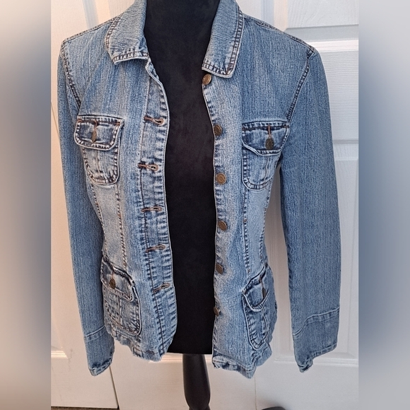 Baccini Women's Jean Jacket   Size S - Picture 3 of 11